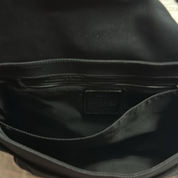 Vintage coach 6437 messenger bag/laptop bag canvas w/leather accents - Picture 3 of 5